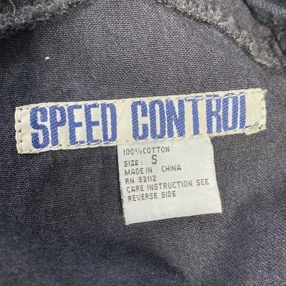 Speed Control Dark Denim Overalls Size Small - Picture 8 of 9